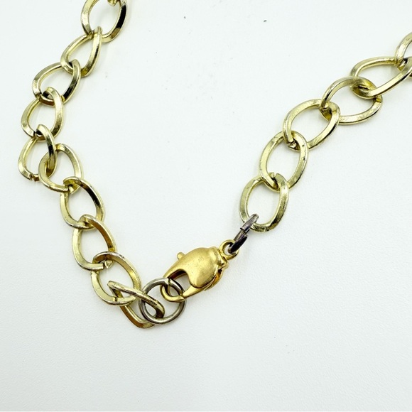 Vintage Gold and Brown Mother of Pearl Beaded Statement Necklace - Picture 6 of 7